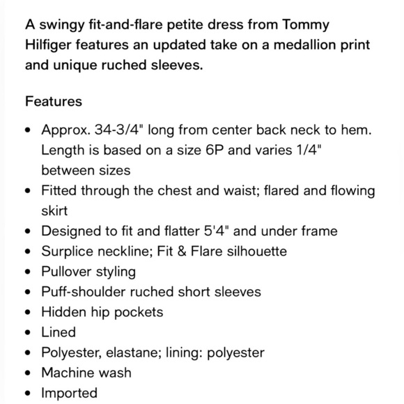 Tommy Hilfiger Fit & Flare Dress - Picture 5 of 7